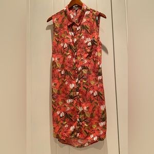 Vans tropical print sleeveless dress